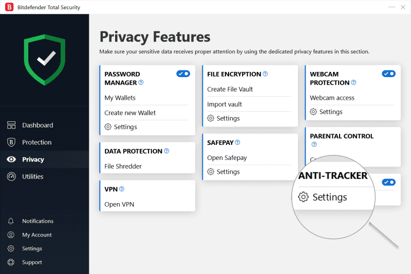 Bitdefender Anti-Tracker: Cách cài đặt và kích hoạt
